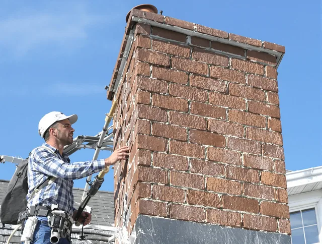 Brickwork for a chimney rebuild by Coral Springs Chimney Sweep in Coral Springs, FL