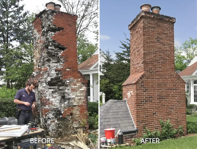 Coral Springs Chimney Sweep performing a full chimney restoration in Coral Springs, FL