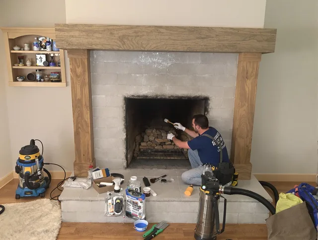 Detailed creosote removal process by Coral Springs Chimney Sweep in Coral Springs, FL