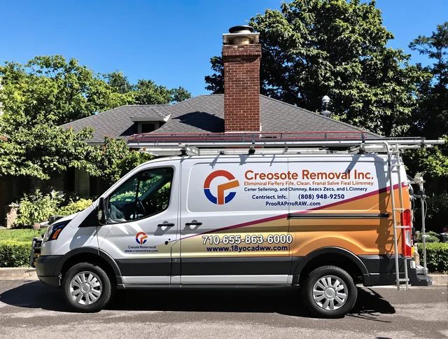 Coral Springs Chimney Sweep technician removing creosote safely in Coral Springs, FL