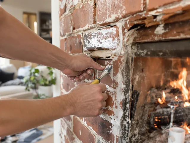 Routine fireplace repair by Coral Springs Chimney Sweep in Coral Springs, FL