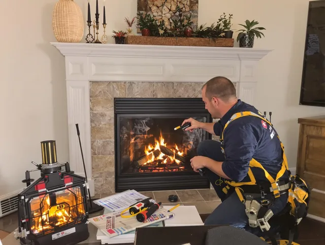 Safety-focused fireplace inspection by Coral Springs Chimney Sweep in Coral Springs, FL
