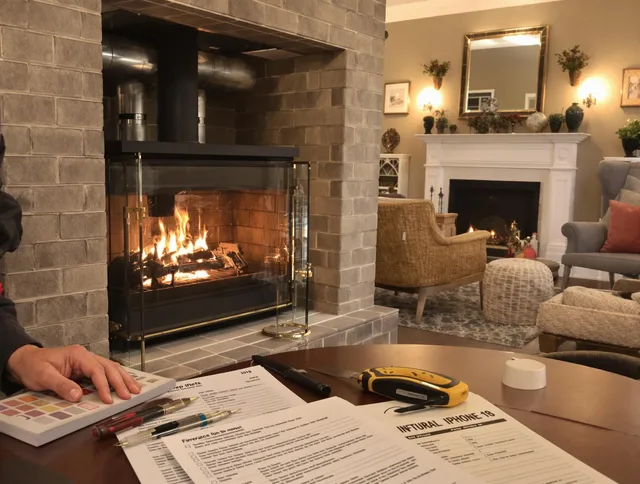 Coral Springs Chimney Sweep verifying fireplace safety measures in Coral Springs, FL
